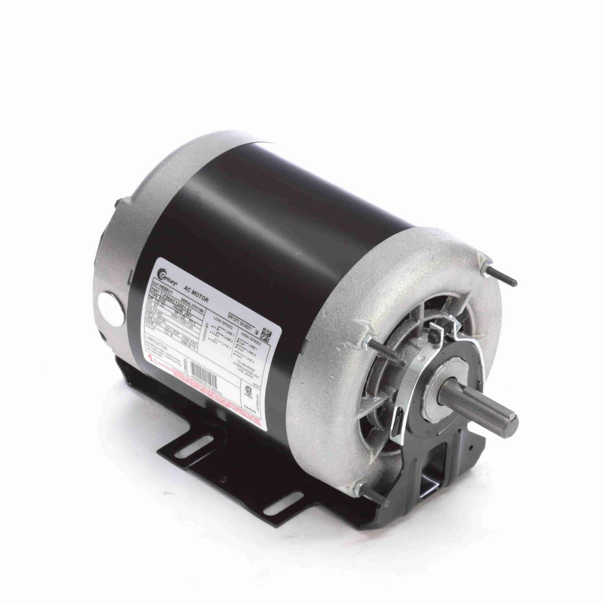 Fan and Blower Motor, 1/2-.22 HP, 3 Ph, 60 Hz, 460 V, 1800 RPM, J56Y Frame, ODP - H656V1