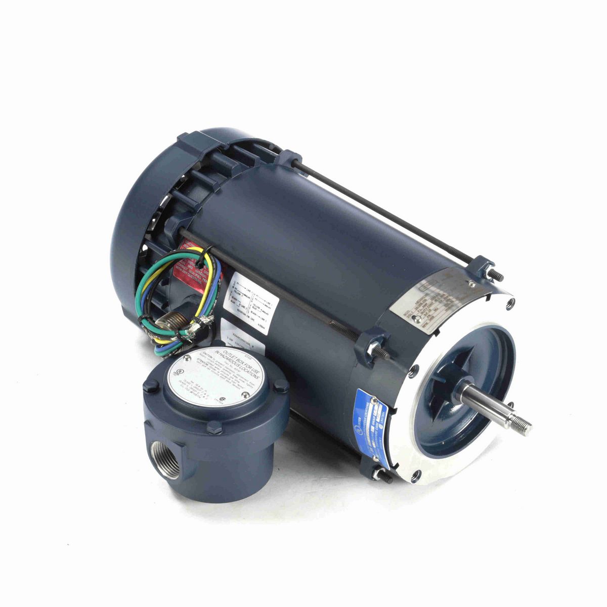 Explosion Proof Motor, 2 HP, 1 Ph, 60 Hz, 115/208-230 V, 3600 RPM, 56J Frame, EPFC - 116181.00