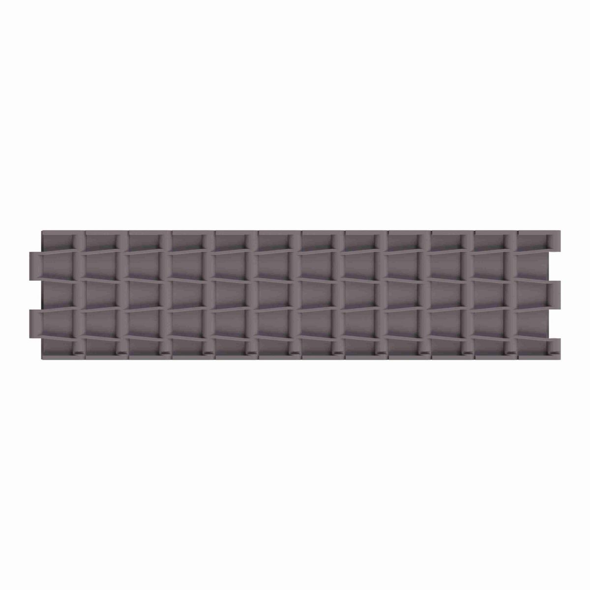5705 Straight Running Solid Top, Material: Brown High Performance, Width: 4.5in, Pitch: 1.5in - 81416722