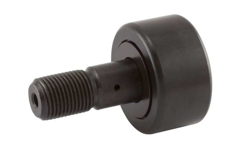 Игольчатый опорный ролик с цапфой RBC CS56L, бочкообразный, с уплотнением, со шлицем под отвёртку