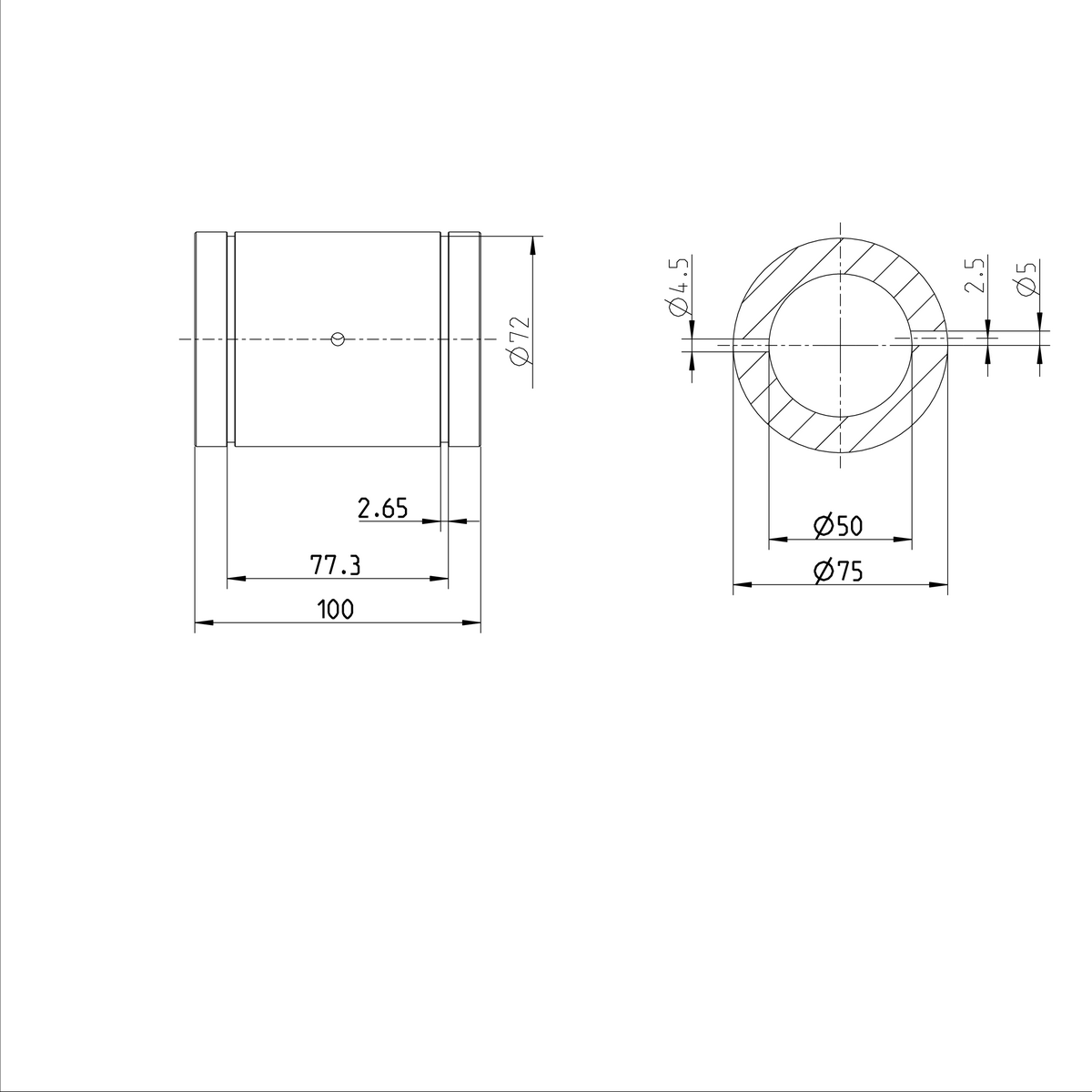 Суперлинейная втулка Bosch Rexroth KBH-50 [R073205000]