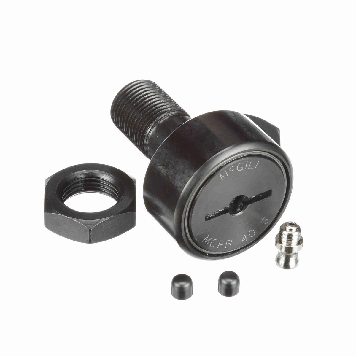 Опорный ролик с цапфой McGill CAMROL MCFR 40 S, бочкообразный, с уплотнением, со шлицем под отвёртку, метрический