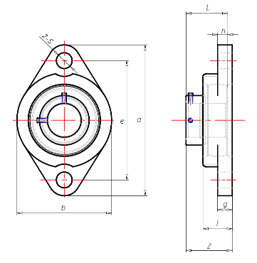 Подшипниковый узел ASAHI type MUFL 000, MUFL 005 [502063]