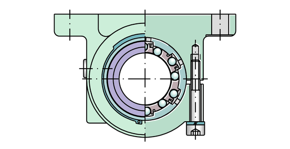 Узел с шарикоподшипником для линейного перемещения INA KGBS50-PP-AS Узел с шарикоподшипником для линейного перемещения INA KGBS50-PP-AS
