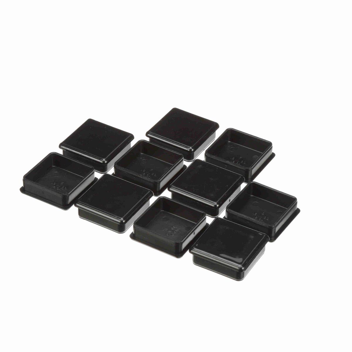 System Plast Tube Cap (Square); Series: VG-560, Thread: N/A for a 1-1/2 Sq. Tube w/ 0.120" Wall Thickness - VG-560-1.5-16