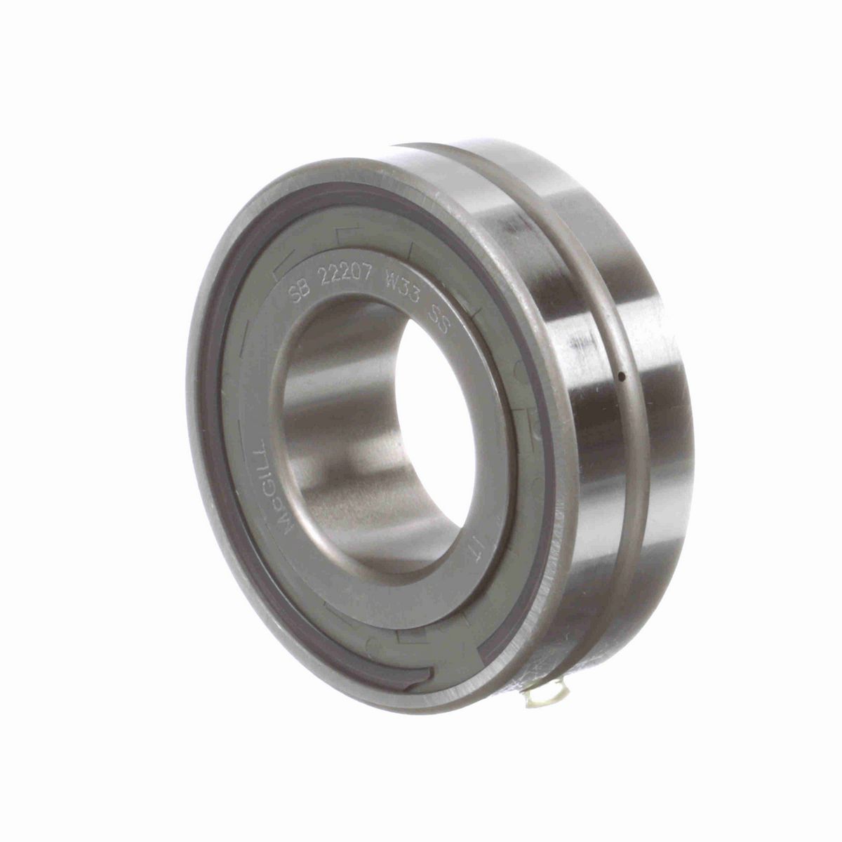 Радиальный сферический роликоподшипник McGill SPHERE-ROL SB 22207 W33 SS, с цилиндрическим отверстием, с уплотнением