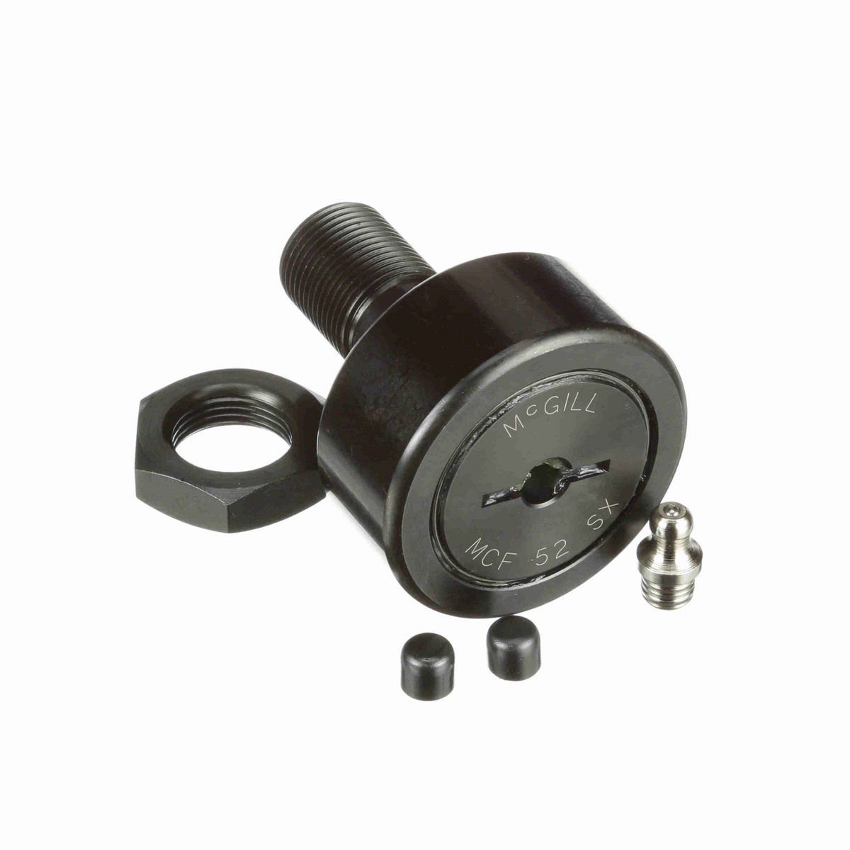 Опорный ролик с цапфой McGill CAMROL MCF 52 SX, цилиндрический, с уплотнением, со шлицем под отвёртку, метрический