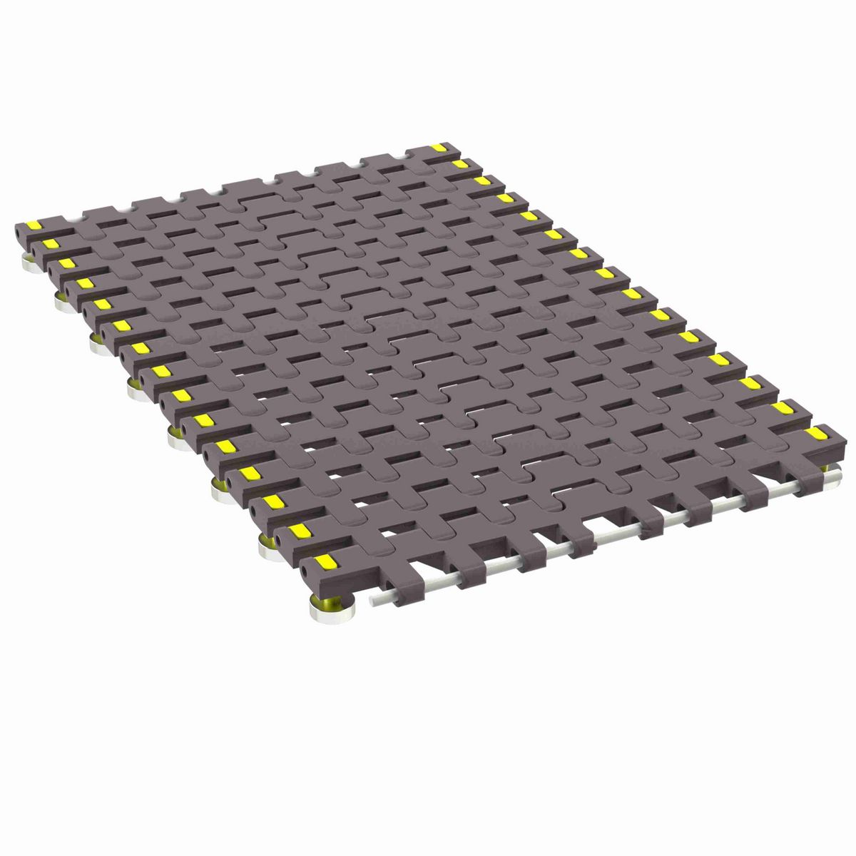 Rexnord 7956B Side-flexing Flush Grid, Material: Brown High Performance, Width: 12in, Pitch: 1.25in - 81450661