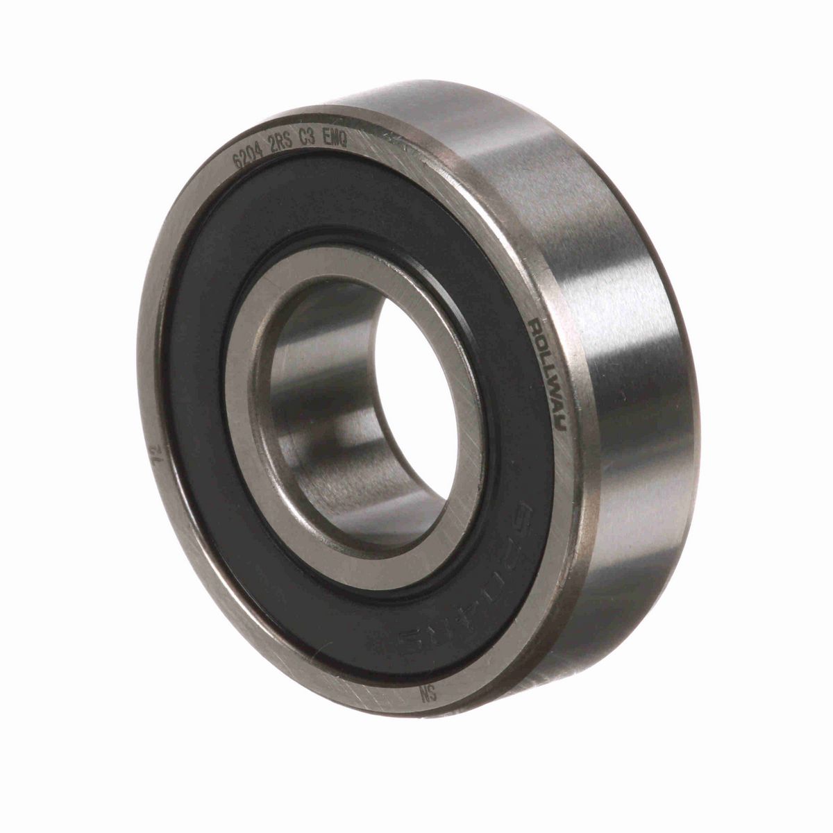 Radial Ball Bearing - Straight Bore - Sealed - 6204 2RS C3 EMQ
