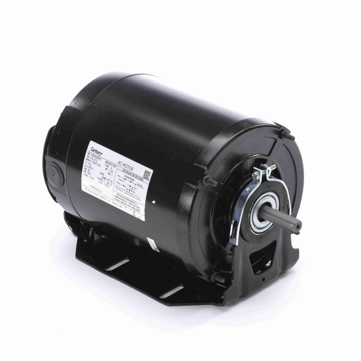 Fan and Blower Motor, 1/4-1/12 HP, 1 Ph, 60 Hz, 115 V, 1800 RPM, 56Z Frame, TEAO - ARB2024L2