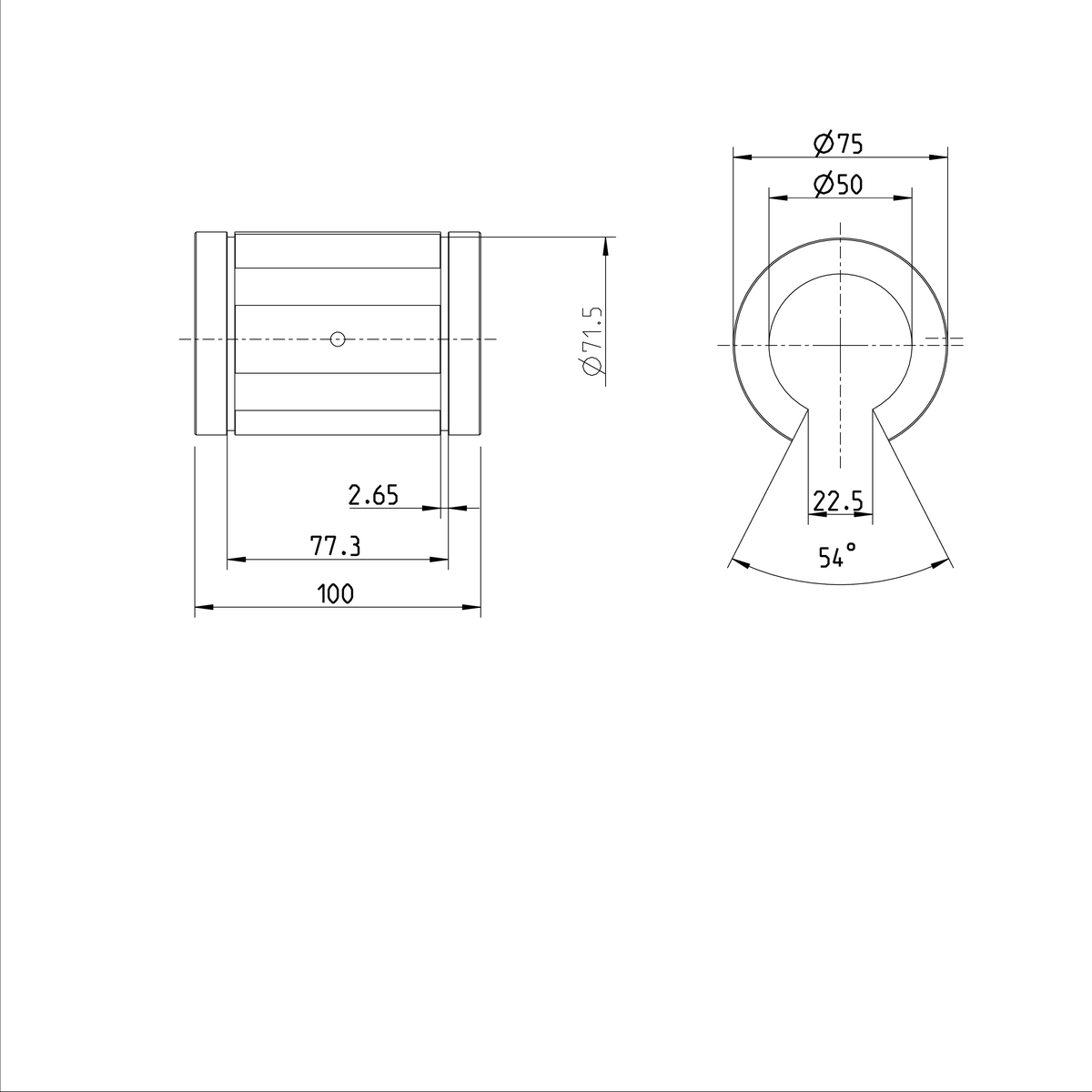 Суперлинейная втулка Bosch Rexroth KBA-O-50 [R067105000]