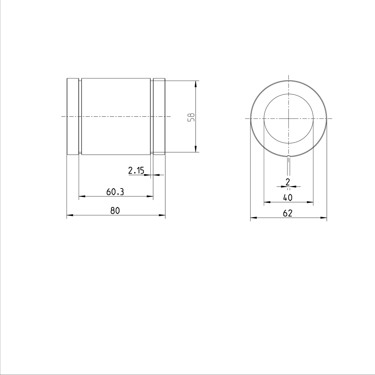 Стандартная линейная втулка Bosch Rexroth KBM-E-40-D [R061104010]
