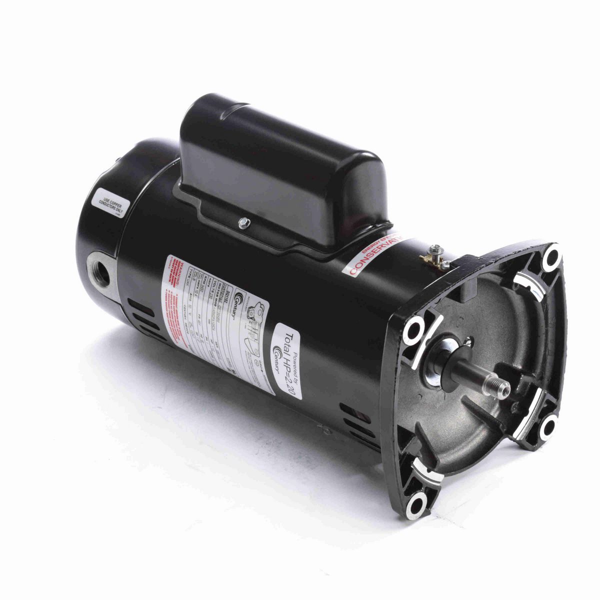 Pool Pump Motor, 1 1/2 HP, 1 Ph, 60 Hz, 230 V, 3600 RPM, 48Y Frame, ODP - SQ1152