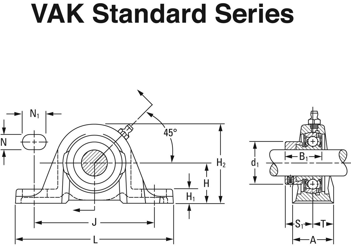 Подшипник Timken VAK 1/2