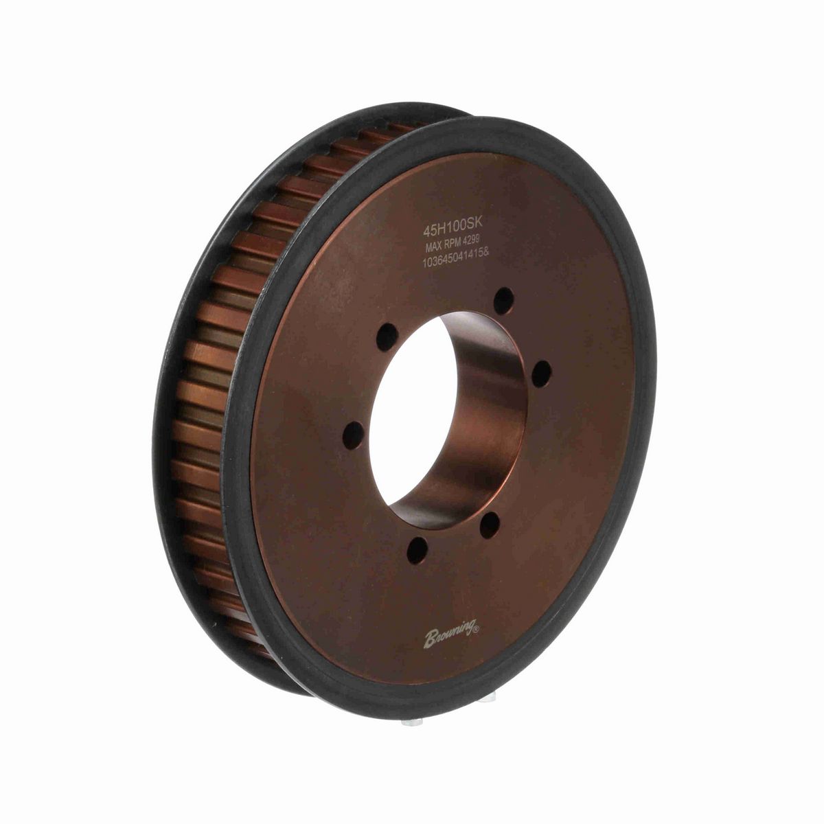 Browning Steel Bushed Bore Gearbelt Pulley - 45H100SK