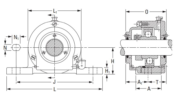 Подшипник Timken SAOL 3 11/16