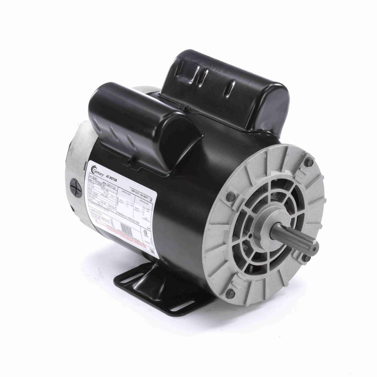 Air Compressor Motor, 2 SPL HP, 1 Ph, 60 Hz, 115/230 V, 3600 RPM, M56 Frame, DP - B381