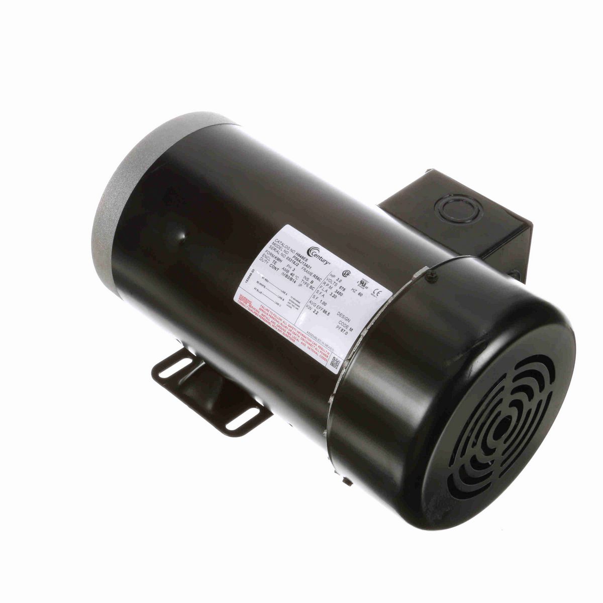 General Purpose Motor, 3.0 HP, 3 Ph, 60 Hz, 575 V, 3600 RPM, R56C Frame, TEFC - H949ES