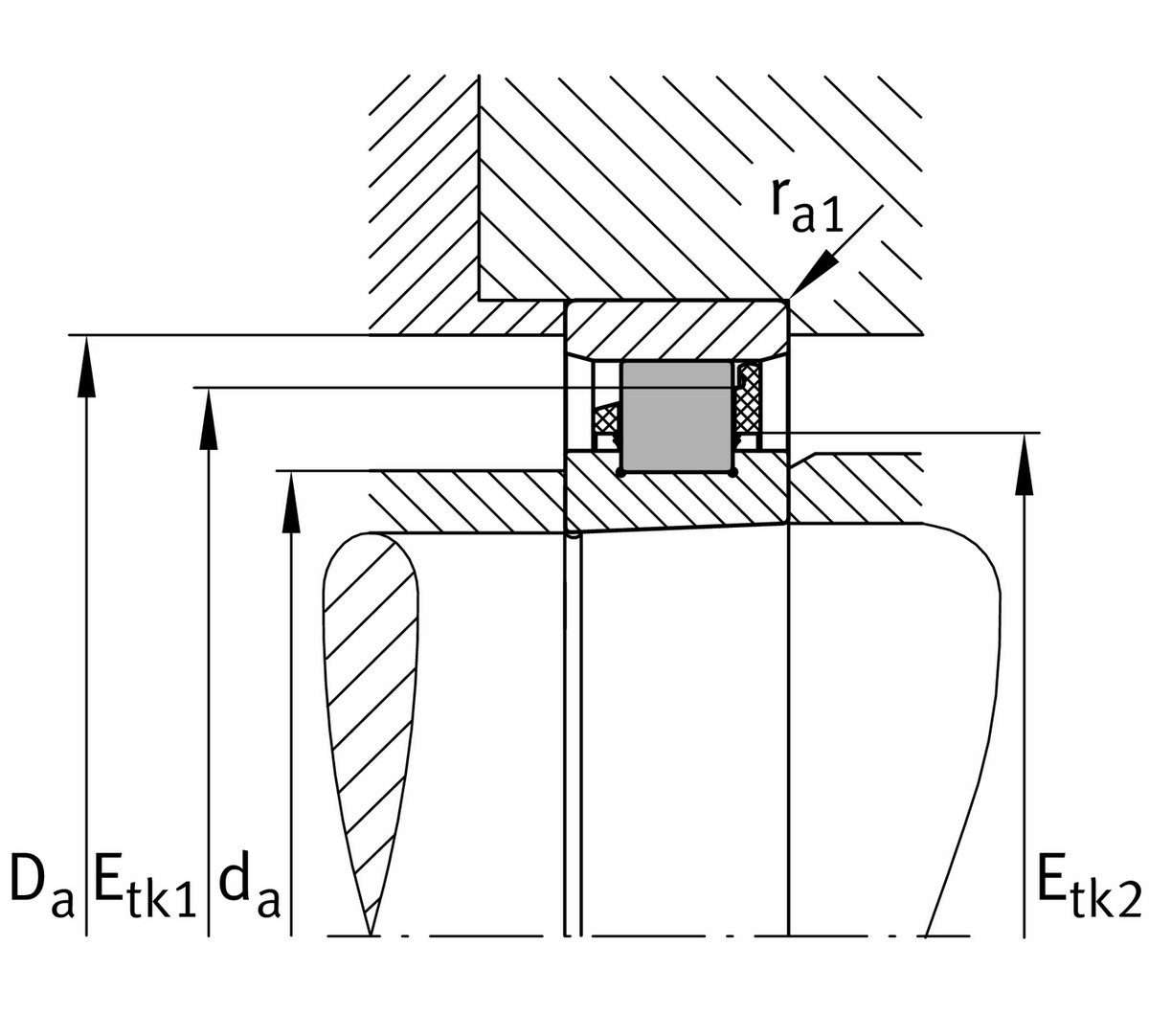 Цилиндрический роликоподшипник FAG N1008-D-K-PVPA1-SP-XL