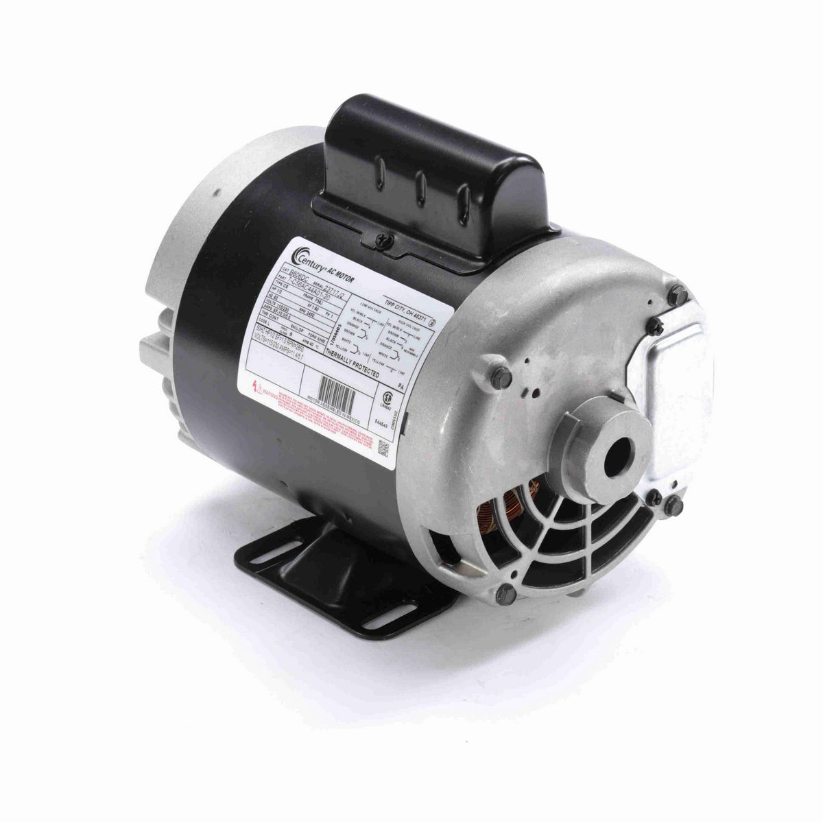 Centrifugal Pumps Motor, 1/2 HP, 1 Ph, 60 Hz, 115/230 V, 3600 RPM, F56J Frame, DP - B606DC