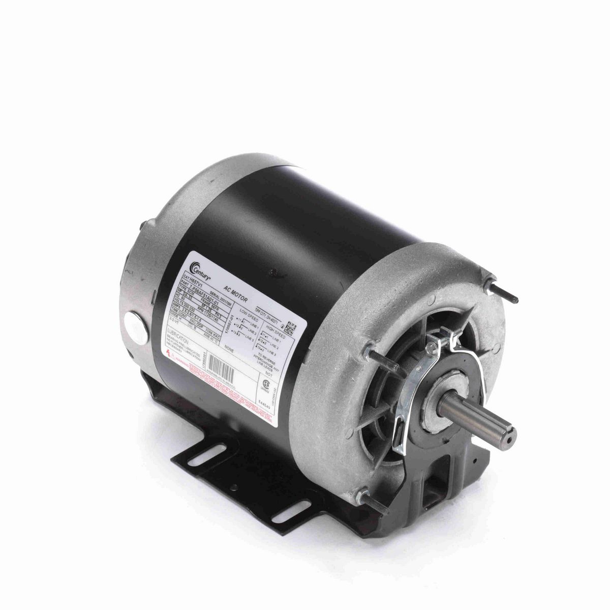 Fan and Blower Motor, 3/4-.33 HP, 3 Ph, 60 Hz, 200-230 V, 1800 RPM, 56 Frame, ODP - H657V1