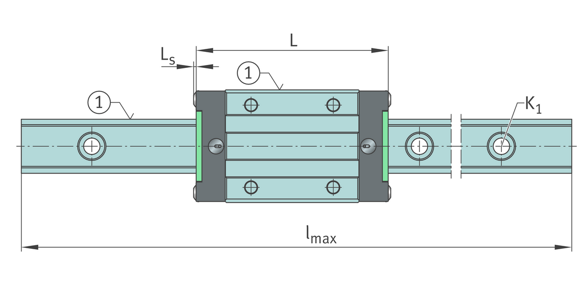 Направляющая INA KWLT35-HL-V0-G3