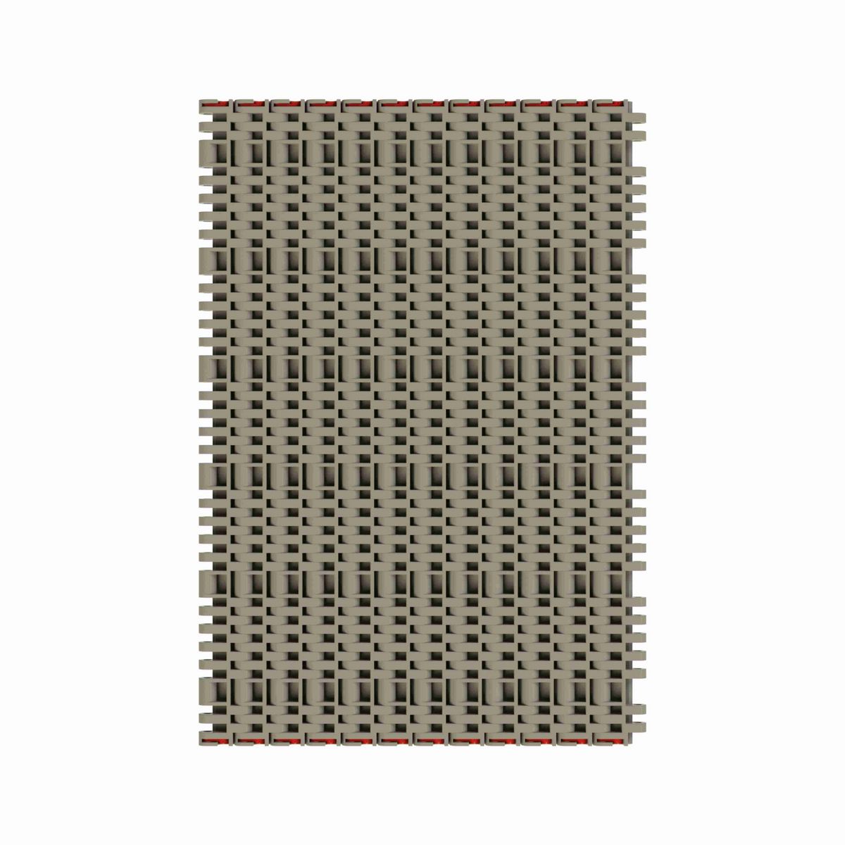 7705 RubberTop® Straight Running RubberTop®, Material: Grey Tough Composite, Width: 9in, Pitch: 1in - 10324641