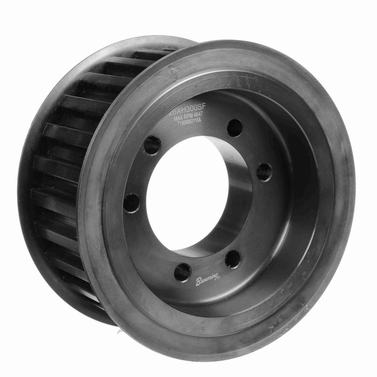 Browning Steel Bushed Bore Gearbelt Pulley - 26XH300SF
