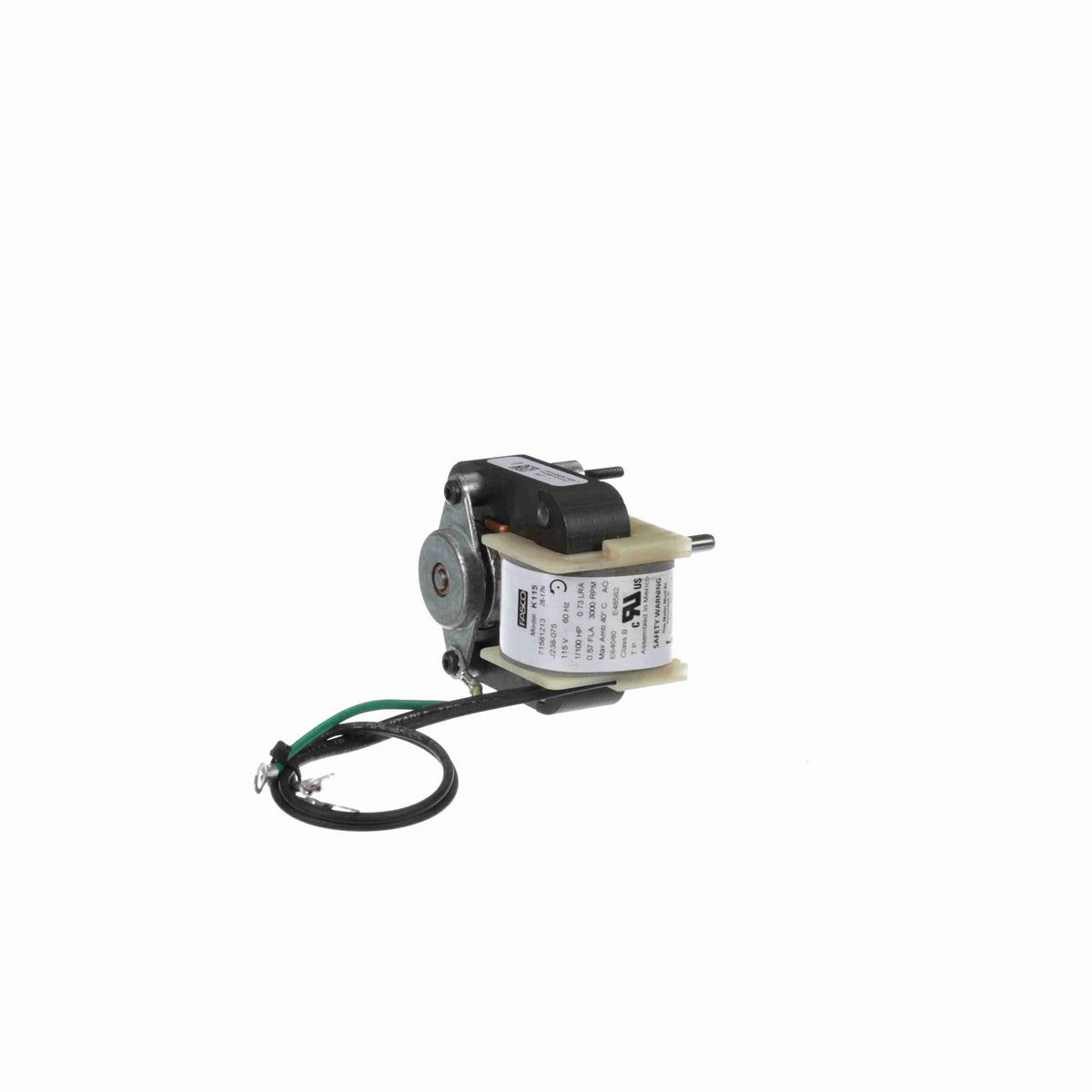 FASCO 1/100 HP C-Frame / Skeleton Motor, 3000 RPM, 115 Volts, , OAO - K115