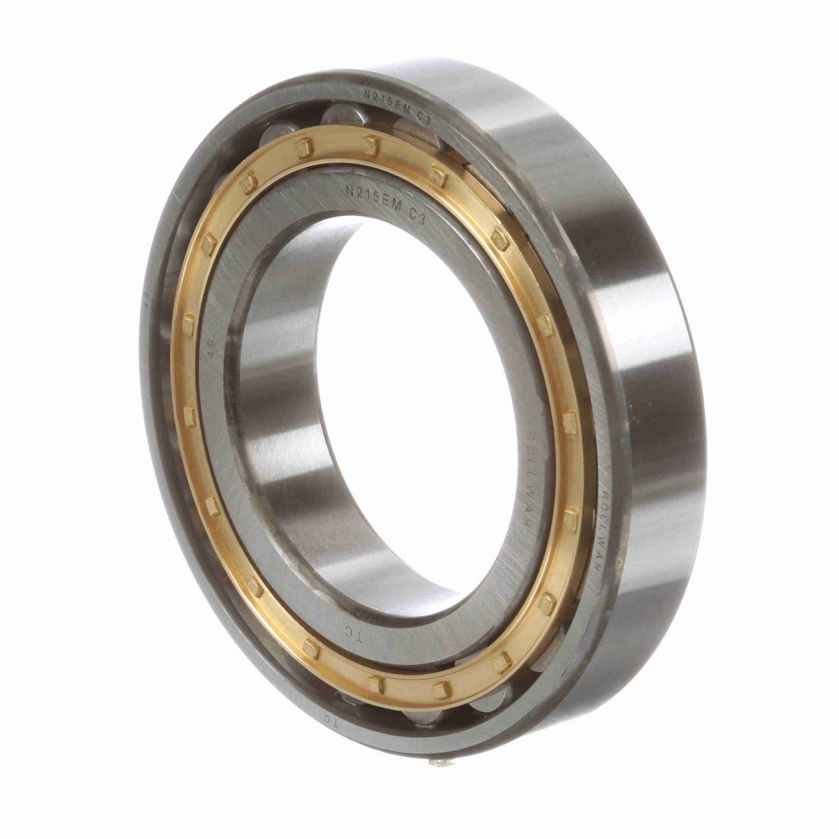 Radial Cylindrical Roller Bearing – Caged Roller - Straight Bore - Unsealed - N 215 EM C3