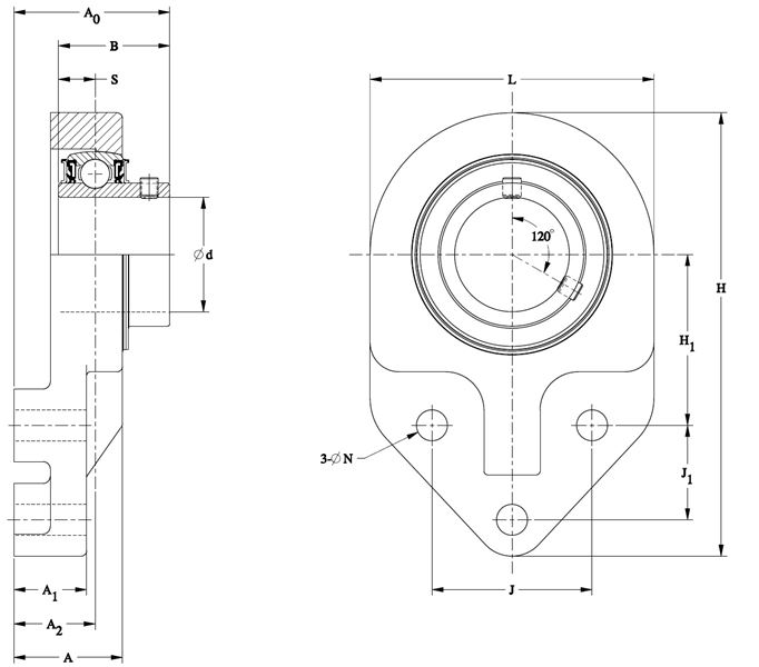 Подшипник Timken SUCSFBQK205-16-IP69K/F