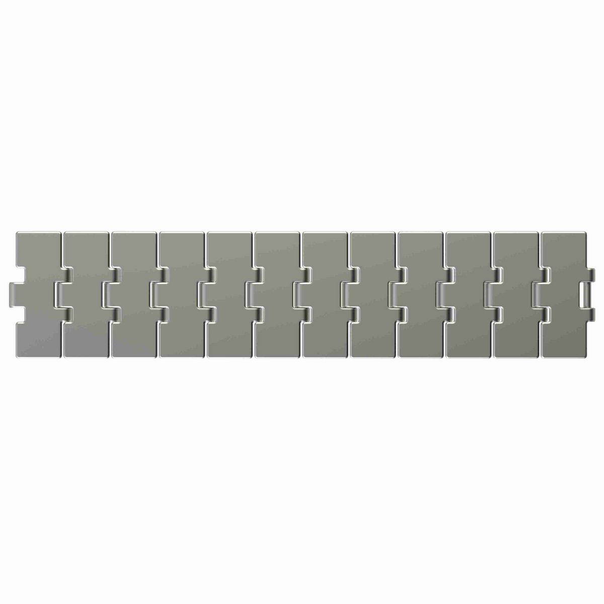 Rexnord 815 Straight Running Solid Top, Material: Carbon Steel, Width: 7.5in, Pitch: 1.5in - 762.93.72