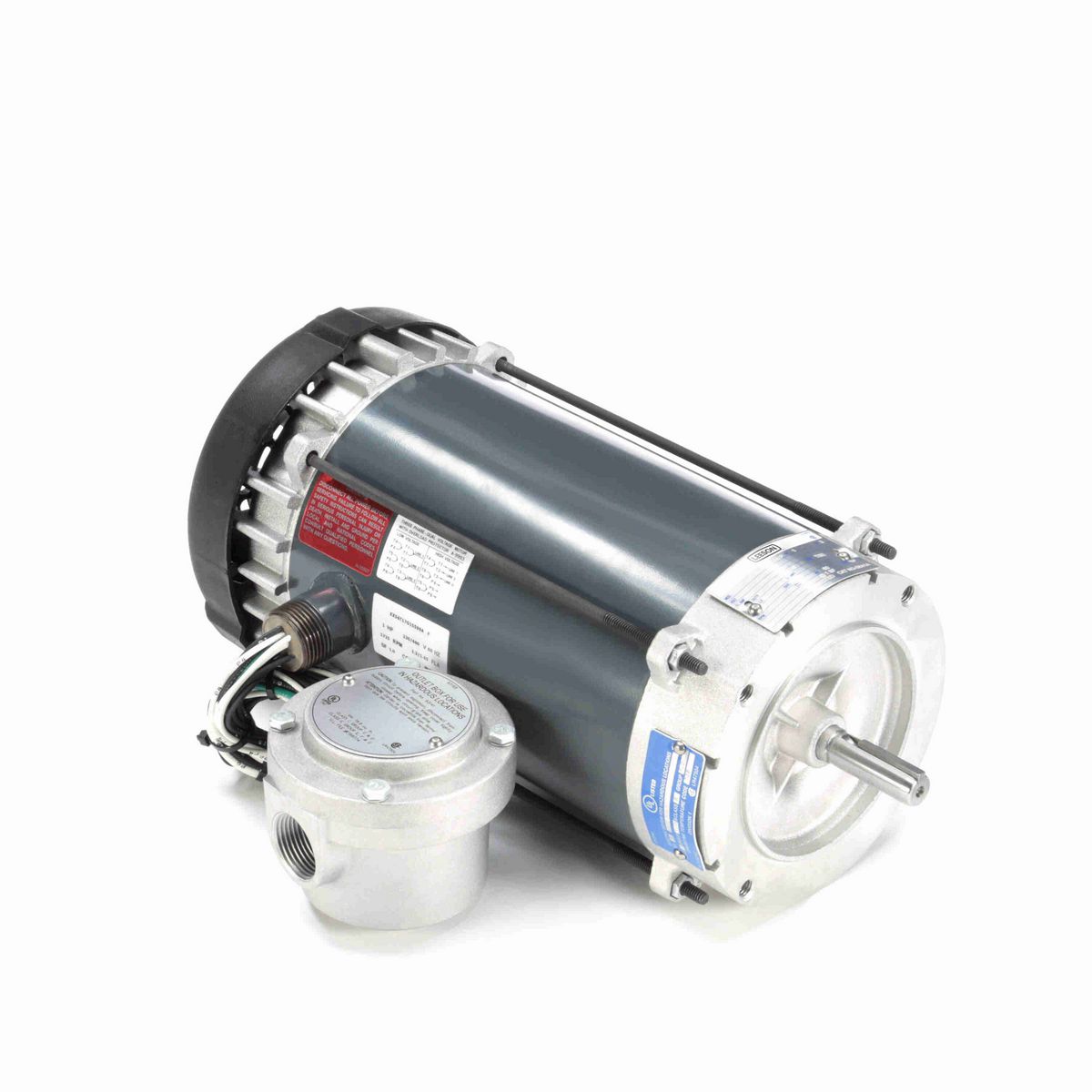 Explosion Proof Motor, 1 HP, 3 Ph, 60 Hz, 230/460 V, 1800 RPM, 56C Frame, EPFC - G841A