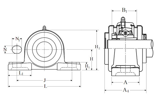Фланцевый подшипниковый узел NTN SM-UKP213D1;H2313X
