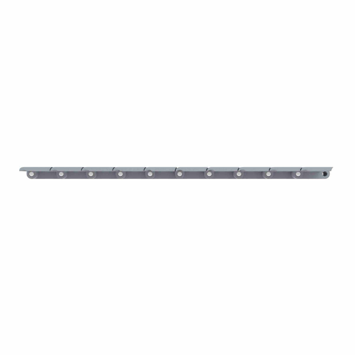 821 Straight Running Solid Top, Material: Silver Platinum Series™ X, Width: 12in, Pitch: 1.5in - 10318344