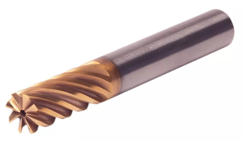 HARVI IV Eight Flute End Mill for Roughing and FinishingCovering the Broadest Range of Applications and Materials Kennametal HARVI IV - Square End - 8 Flutes - Internal Coolant - Plain Shank - Inch [7102422]
