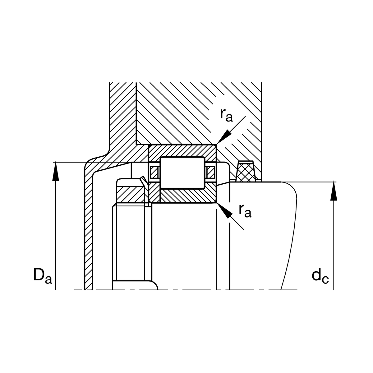 Цилиндрический роликоподшипник FAG NUP220-E-XL-TVP2 (NUP220-E-TVP2, NUP220E.TVP2)