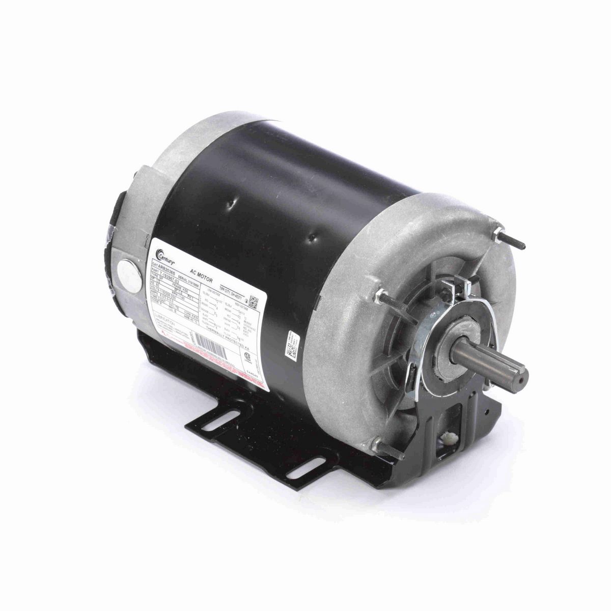 Fan and Blower Motor, 1/3 HP, 1 Ph, 60 Hz, 115/208-230 V, 1200 RPM, K56 Frame, TEAO - ARB2036S