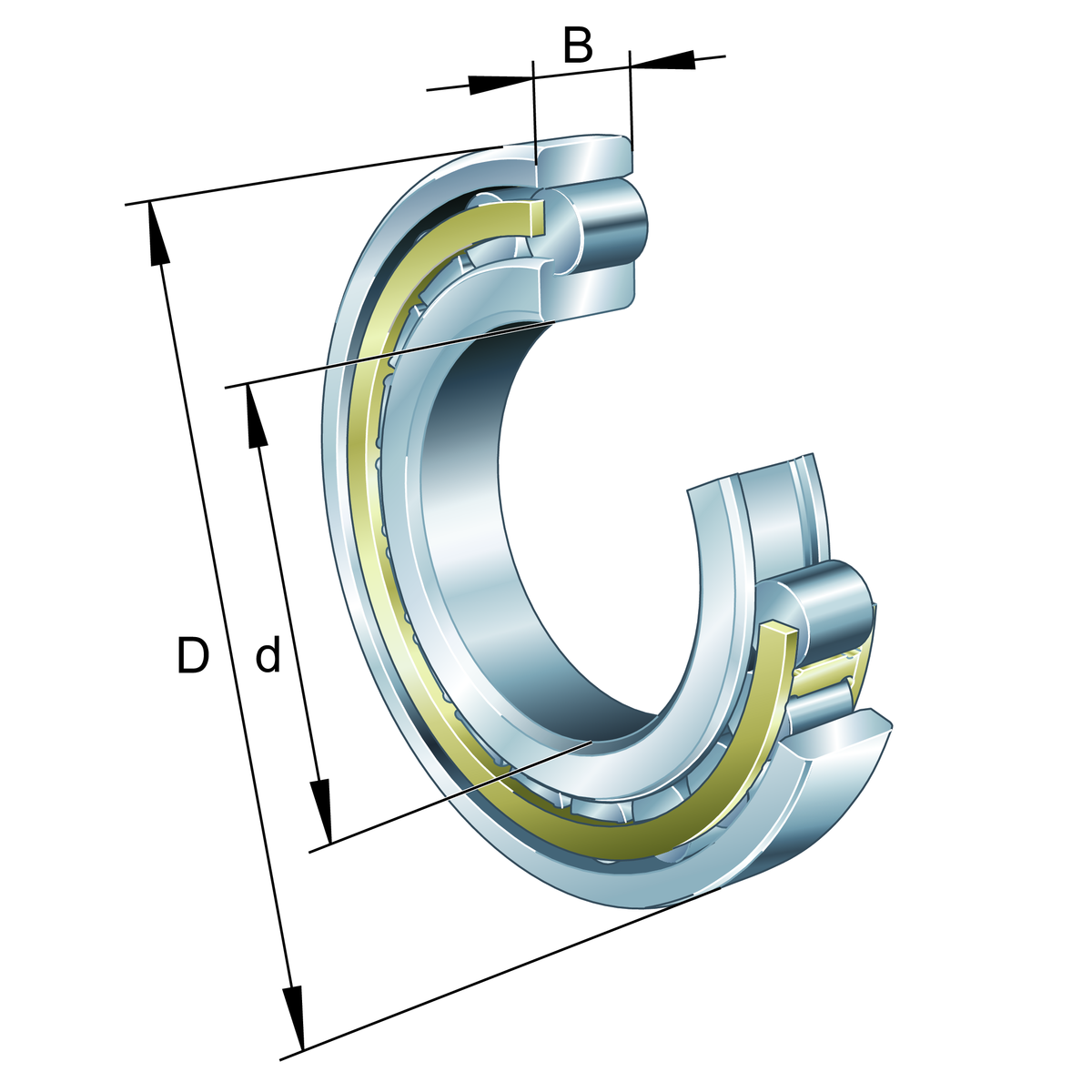 Цилиндрический роликоподшипник FAG N315-E-XL-M1-C3