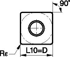 ISO Turning Carbide Insert - Medium Versatile Geometry Kennametal Kenloc - SNMG Insert - Negative - MV [6997676]