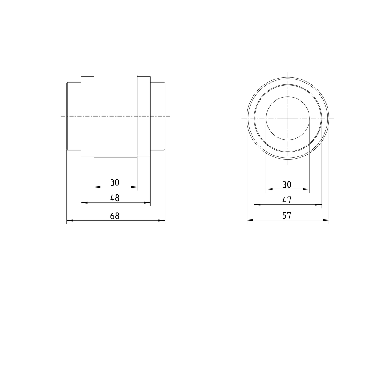 Вращающаяся линейная втулка с игольчатым подшипником Bosch Rexroth KBRON-30-DD [R066703000]