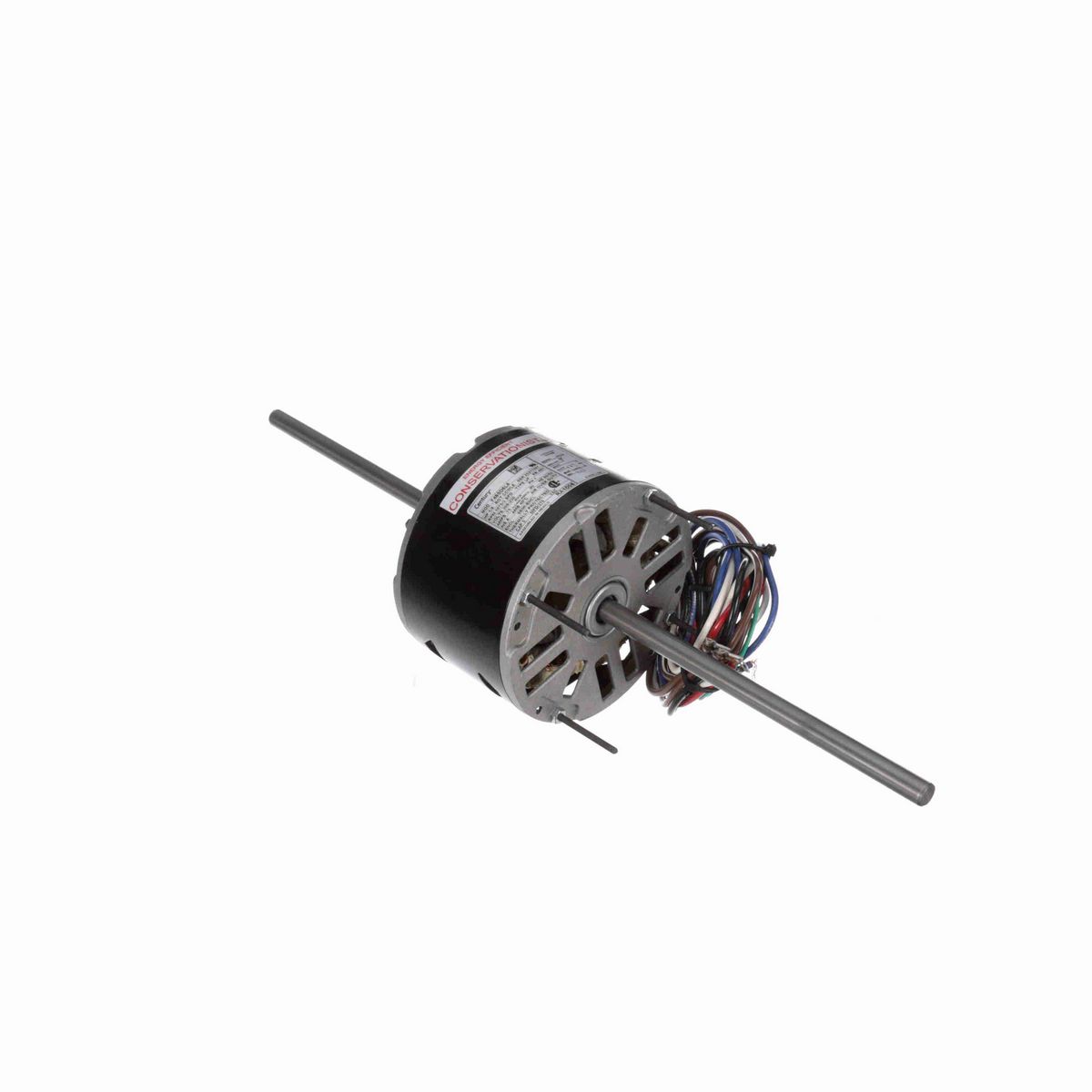 Fan Coil & Air Conditioner Motor, 1/8 HP, 1 Ph, 60 Hz, 208-230 V, 1075 RPM, 3 Speed, 48 Frame, SEMI ENCLOSED - RA1006
