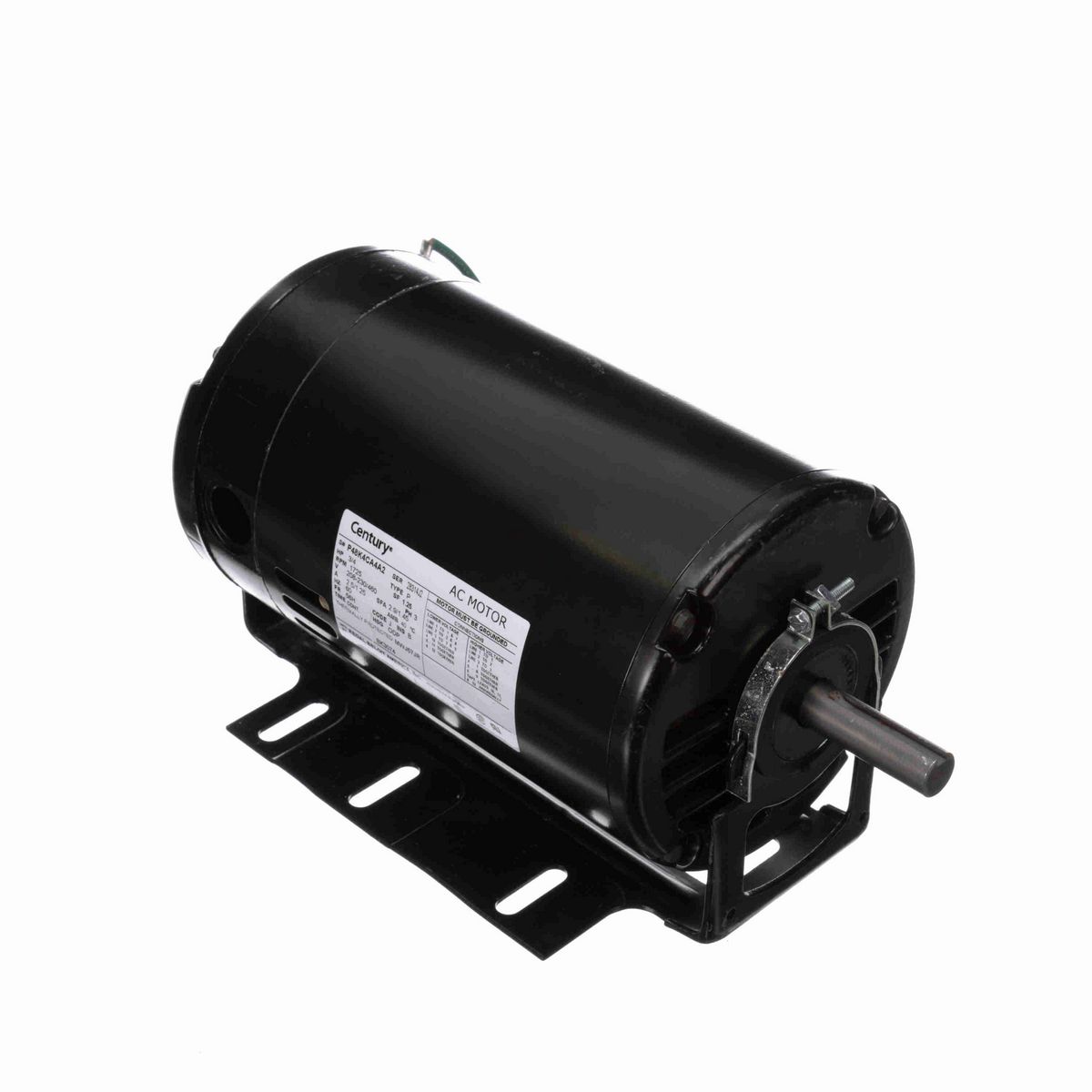 Fan and Blower Motor, 3/4 HP, 3 Ph, 60 Hz, 208-230/460 V, 1800 RPM, 56H Frame, ODP - BK3074