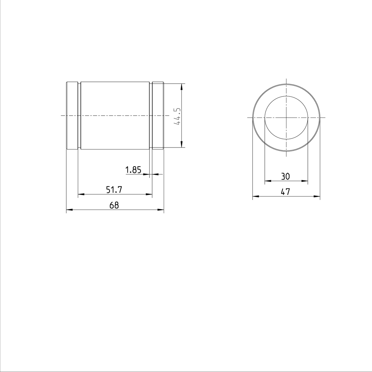Стандартная линейная втулка Bosch Rexroth KBM-30 [R060003000]