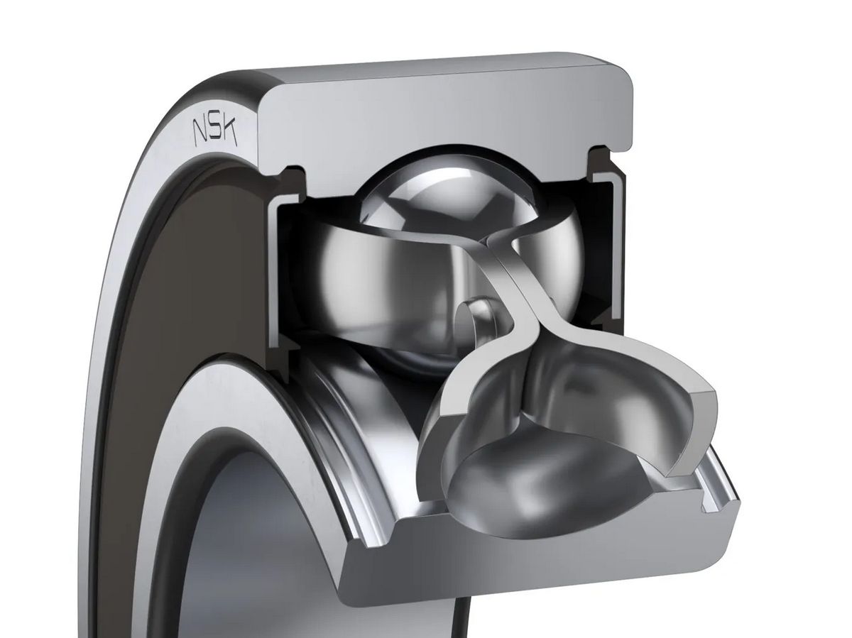 Однорядный радиальный шарикоподшипник NSK 60/22NRC5, со стопорным кольцом