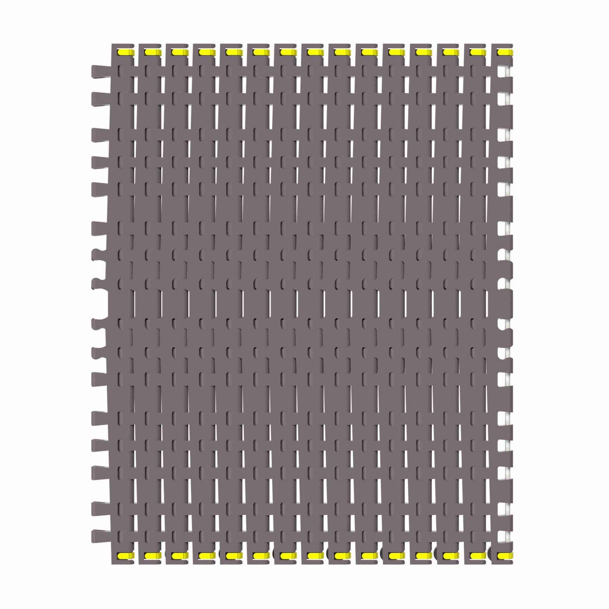 7956B Side-flexing Flush Grid, Material: Brown High Performance, Width: 24in, Pitch: 1.25in - 81450541