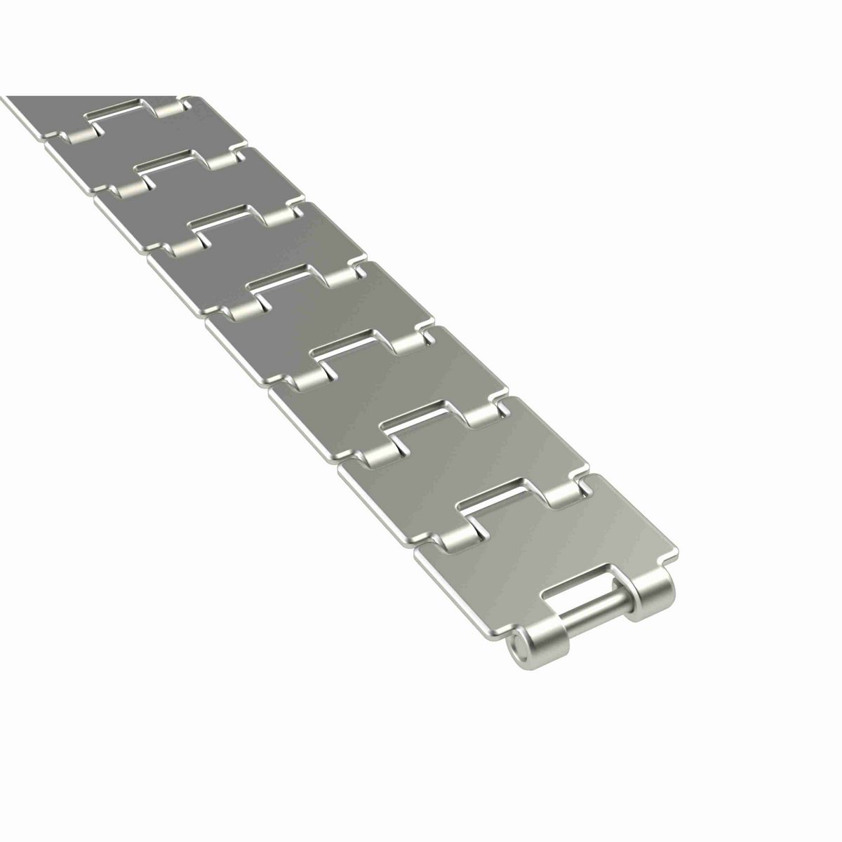 815 Straight Running Solid Top, Material: Austenitic Stainless Steel, Width: 2.63in, Pitch: 1.5in - 762.33.25