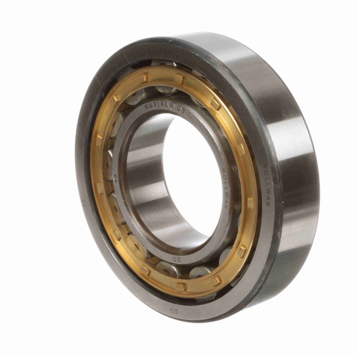 Radial Cylindrical Roller Bearing – Caged Roller - Straight Bore - Unsealed - NU 318 EM C3