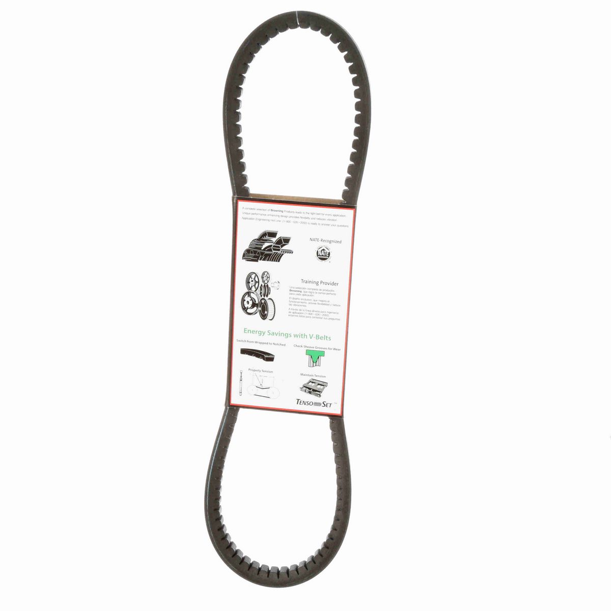 Browning EPDM Notched Belt 98% Efficient - BX34