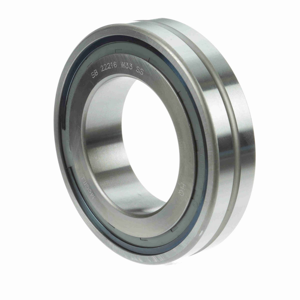 Радиальный сферический роликоподшипник McGill SPHERE-ROL SB 22216 W33 SS, с цилиндрическим отверстием, с уплотнением